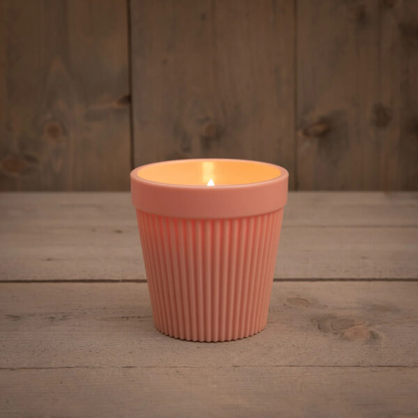 Led küünal potis 3D roosa IP44 Ø11x h11cm