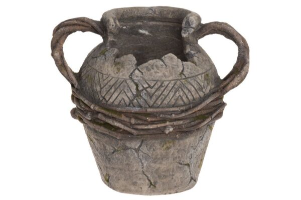 Lillepott Broken Jar 36x27x h30,5cm helehall