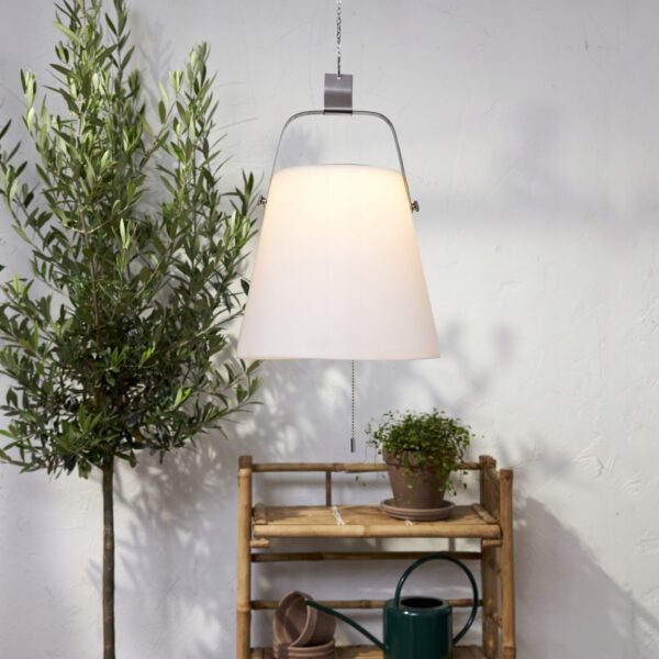 Solarlamp Solia 12LED valge 28x28x h26cm