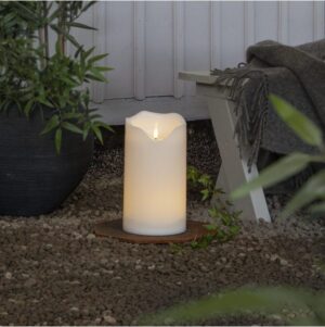 Küünal Led Grand soe valge IP44 Ø16x h30cm