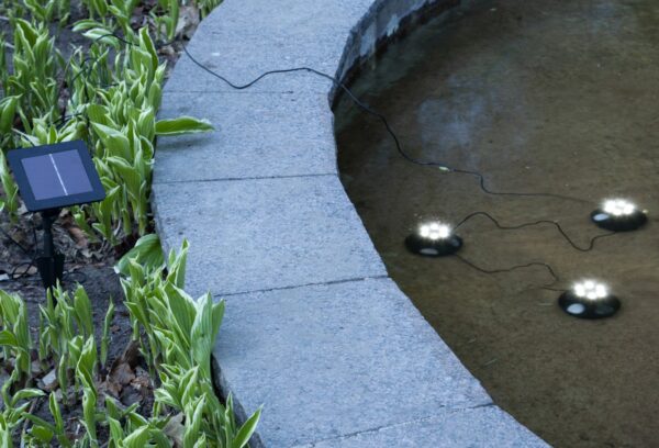 Solarvalgusti vette 6LED must 10x600x h7cm