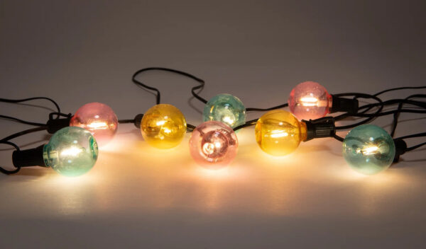 Valguskett 10 LED 5m pikendatav, värviline, IP44