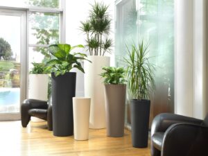 Õuepott Schio cono Ø44,5x h110cm pruun