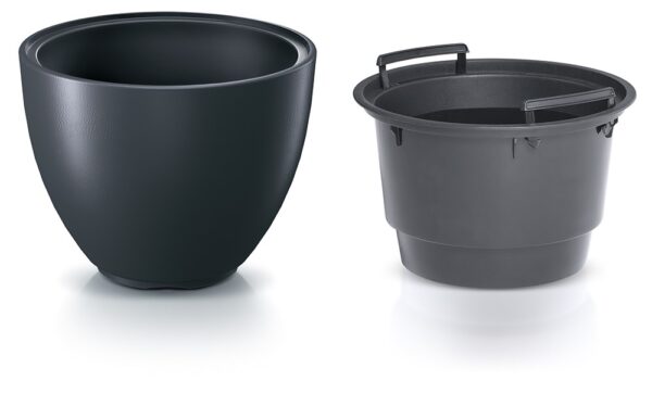 Lillepott Heos Ø56,9x h43,5cm antratsiit