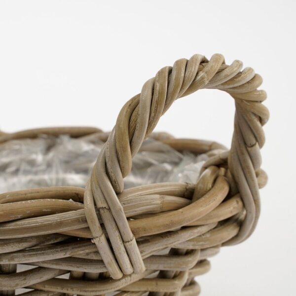 Punutud korv Marcia Ø43x h18cm kile sisu, hall