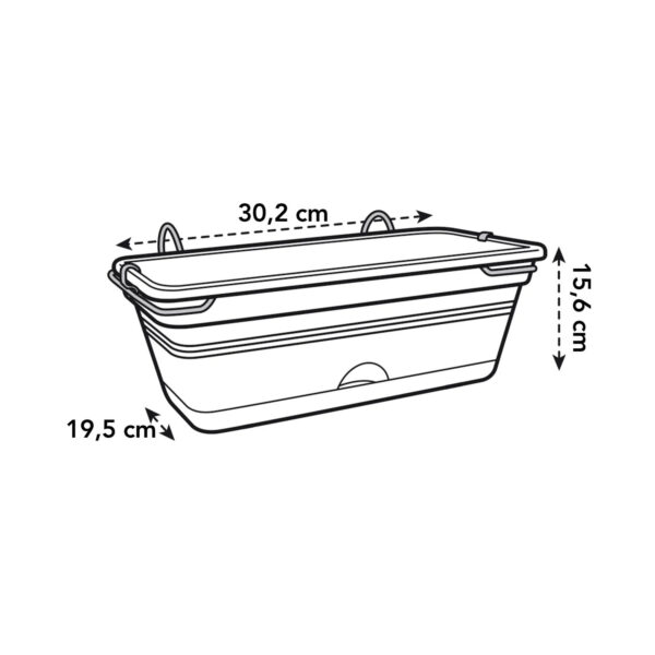 Rõdukast Green Basics All in One mini 30cm terrakota