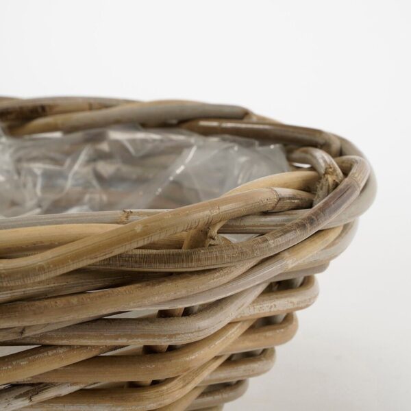 Punutud korv Marcia Ø30x h12cm kile sisu, hall