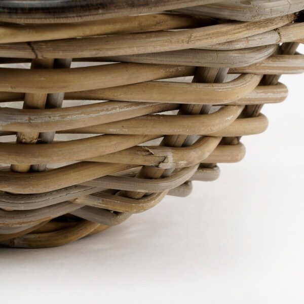 Punutud korv Marcia Ø41x h12cm kile sisu, hall