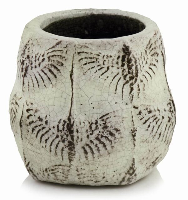 Lillepott Linnud Ø22x h19cm valge