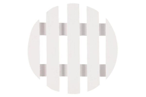 Lillepoti alus ratastega Ø30x h8cm valge