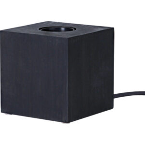 Laualambi jalg Kub E27 must 9,5×9,5x h9,5cm