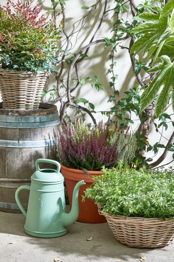 Punutud korv Marcia Ø26x h12cm kile sisu, hall