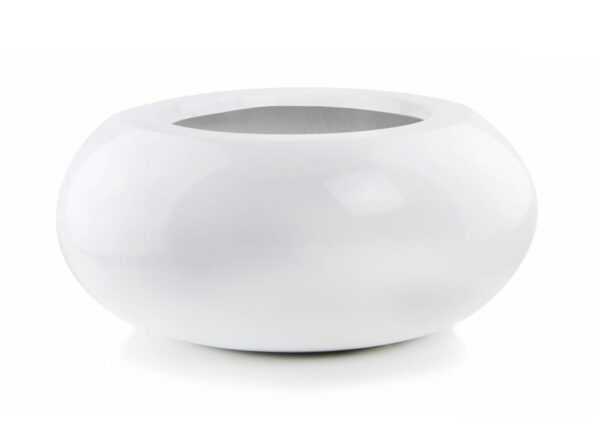 Õuepott Ufo Ø72x h36cm valge
