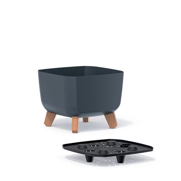 Lillepott Gracia jalgadel 39x39x h27cm valge