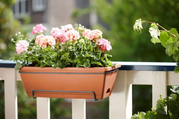 Rõdukast Barcelona All in One konksudega 50cm terrakota