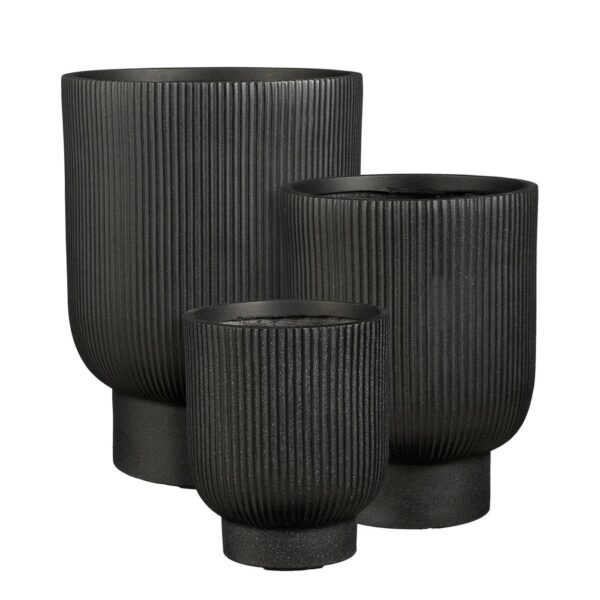 Õuepott Nuovo Ø30x h39cm must