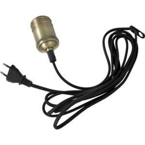 Juhtmekomplekt Classic E27 kuldne-must 3,5m