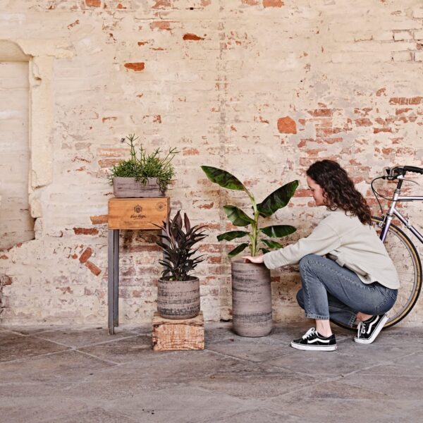 Savipott Murgia Ø19x h16cm tumepruun