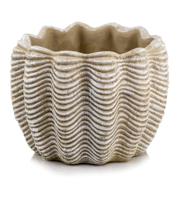 Lillepott merekarp Ø19x h15cm kreem