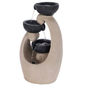 Purskkaev Teacup LED pruun 26x21x h48cm