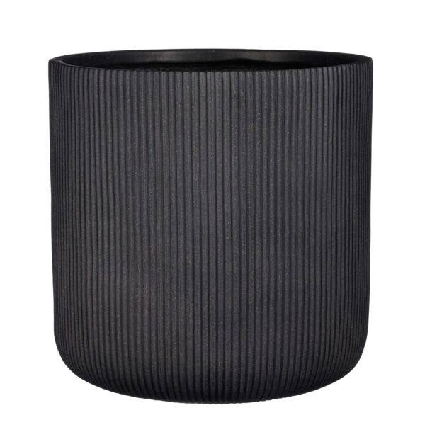 Õuepott Nuovo Ø24x h29cm must