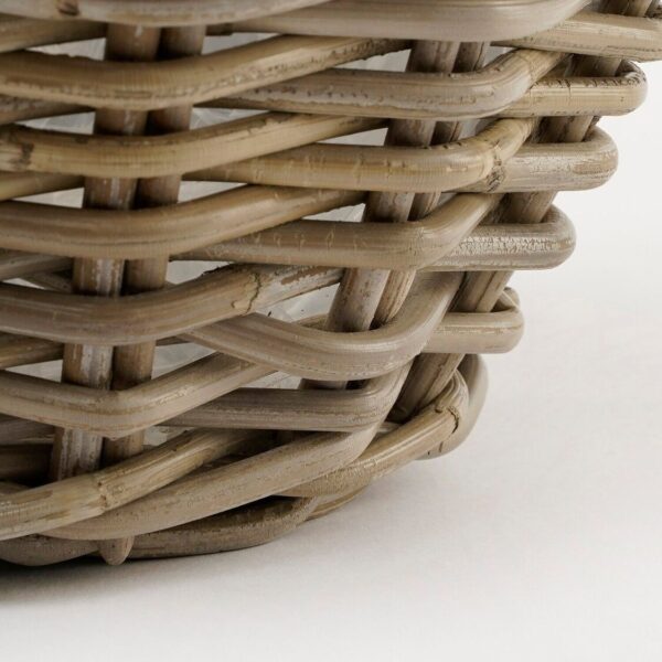 Punutud korv Marcia Ø26x h12cm kile sisu, hall