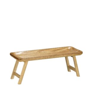 Serveerimisalus Duko jalgadel, pruun 40x15x h14,5cm