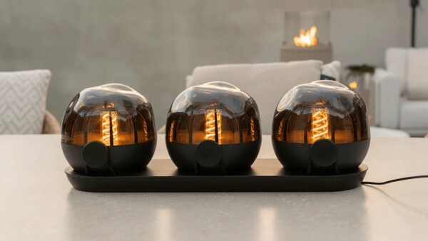 Laualambid Cosifera 3 LED must IP54 3tk/komp