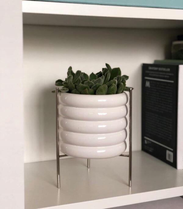 Taimealus Ø18x h20cm hõbedane