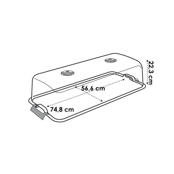 Istutuskasti kuppel Green Basics 75x57x h22cm läbipaistev