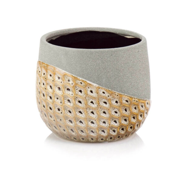 Lillepott Tekstuurid Ø14x h13cm hall