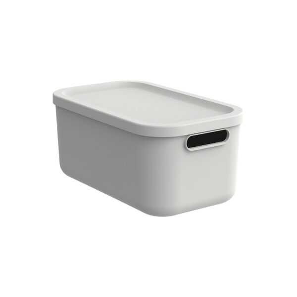 Hoiukast kaanega Albula valge 12L, 39,5x23,5x h17,7cm