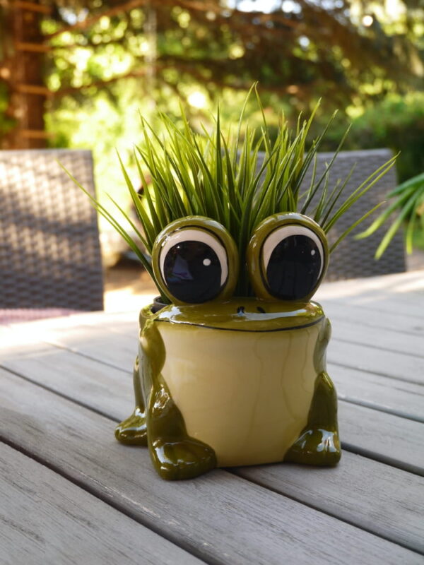 Lillepott konn Ø15x h15cm roheline