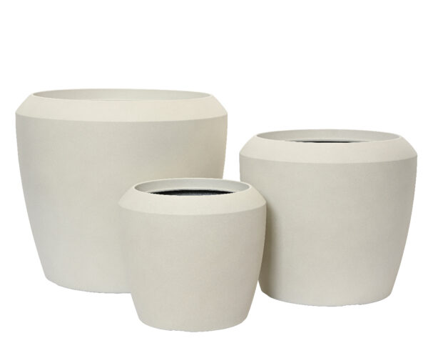 Õuepott Lewis Ø33,5x h30,5cm beež