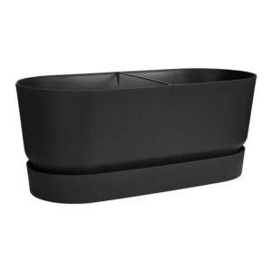 Rõdukast Greenville Terrace Trough ratastel 80cm must