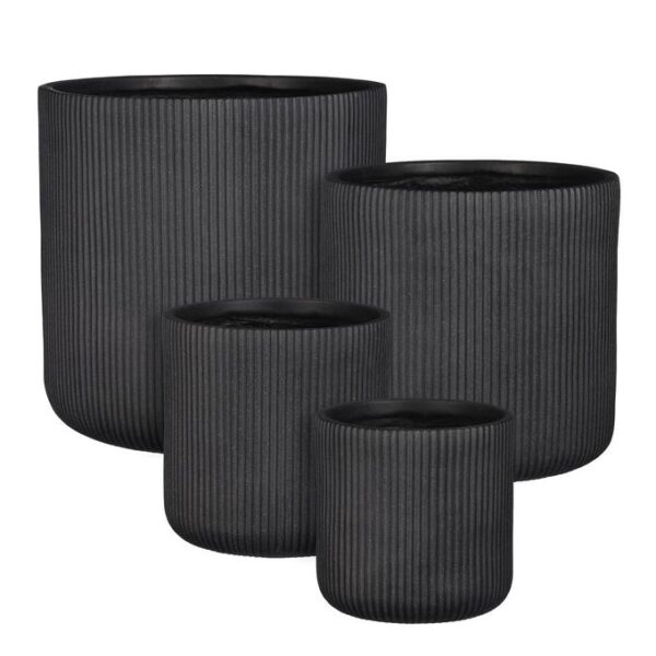 Õuepott Nuovo Ø24x h29cm must