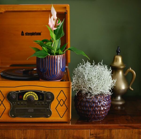 Lillepott Käbi Ø17x h13cm sinakaspruun