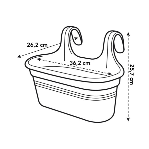 Rõdukast Green Basics Easy Hanger L terrakota
