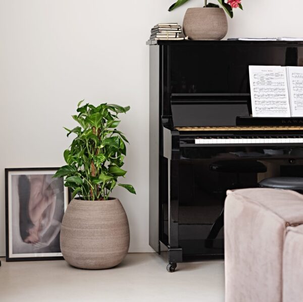 Savipott Murano Ø32cm tumepruun