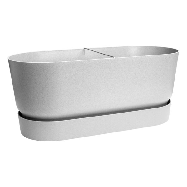 Rõdukast Greenville Terrace Trough alusega ratastel Ø80cm 57L betoonihall