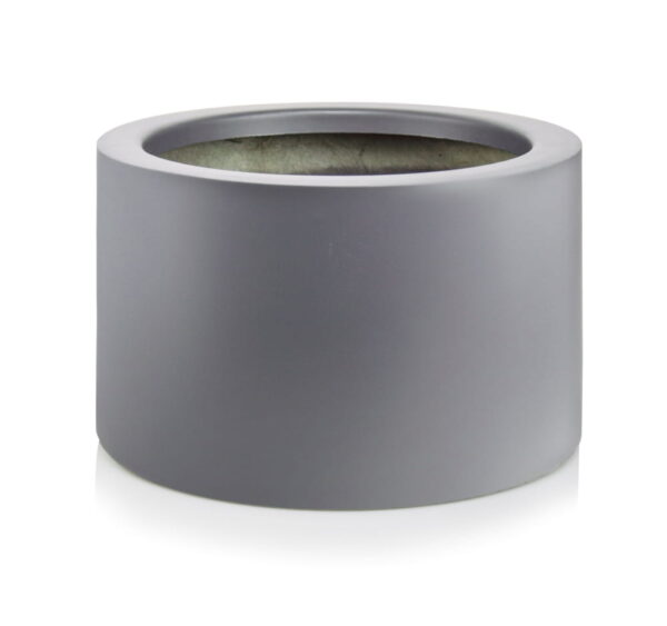 Õuepott Cylin madal Ø46x h30cm hall