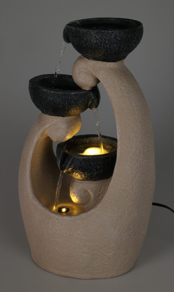 Purskkaev Teacup LED pruun 26x21x h48cm