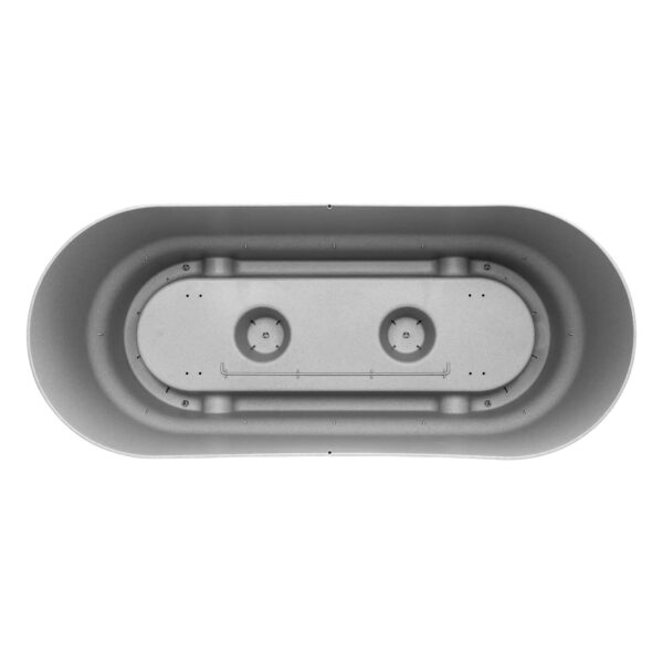 Rõdukast Greenville Terrace Trough alusega ratastel Ø80cm 57L betoonihall