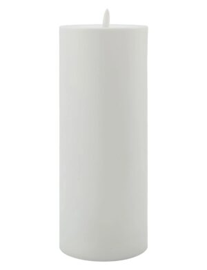 Küünal Hd LED valge, pat, IP44 Ø10x h25cm