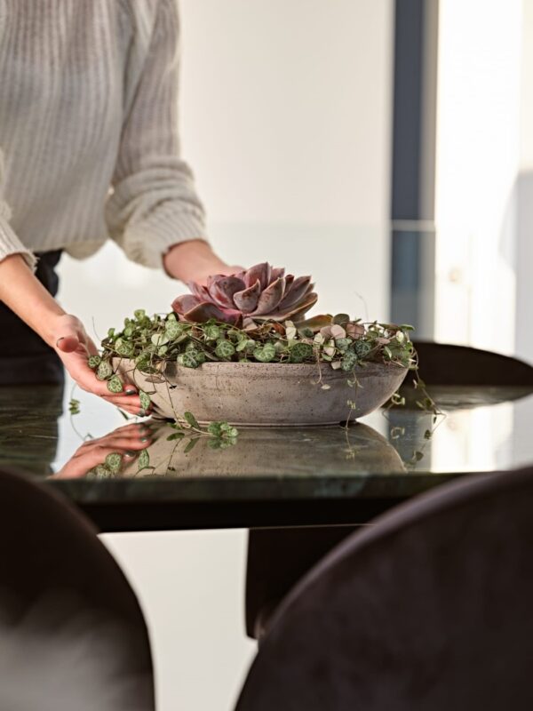 Savipoti alustaldrik Sottovaso Alto Ø24cm tumepruun