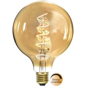 Elektripirn LED E27 G125 Decoled Spiral Amber