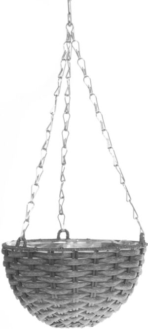 Punutud rippampel Onyx Ø20x h11cm kile sisu hall