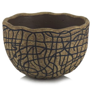 Lillepott Jooned Ø18x h12cm pruun