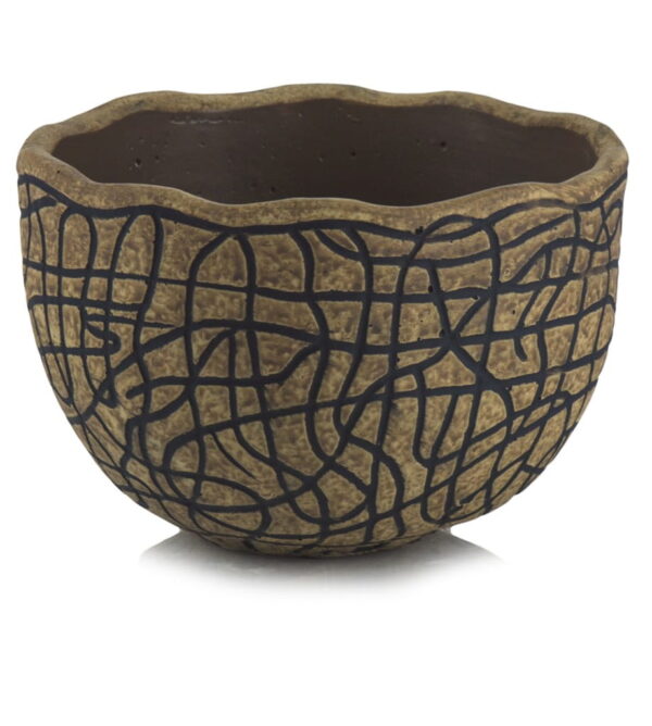 Lillepott Jooned Ø18x h12cm pruun