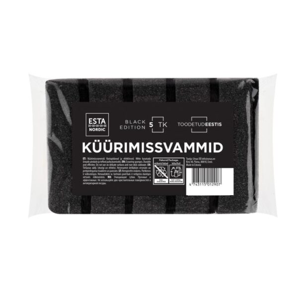 Küürimissvammid Nordic Black Edition 5tk/pk